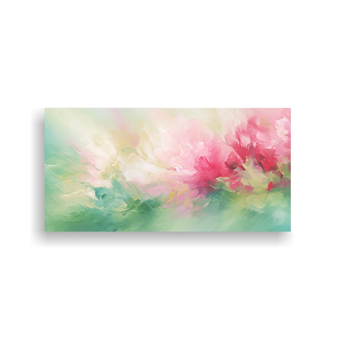 GENERICO - Pinturas Decorativas De Flores Abstractas En Rosa 80x40 Cm