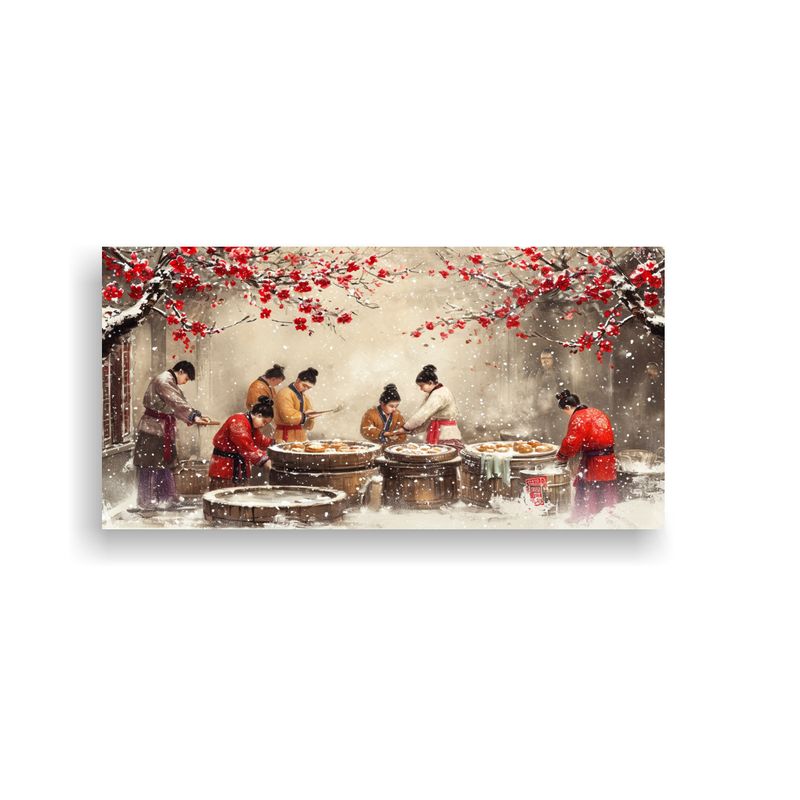 GENERICO - Cuadro Vintage De Comedor En Lienzo 80x40 Cm