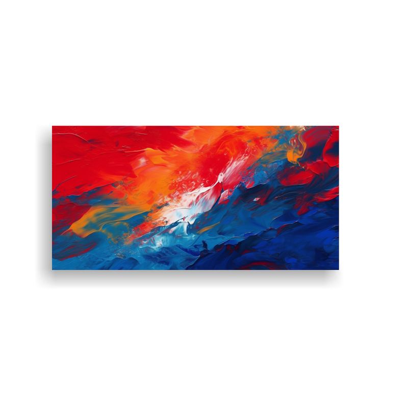 GENERICO - Pintura Digital Abstracta Esencia De Decoración 80x40 Cm