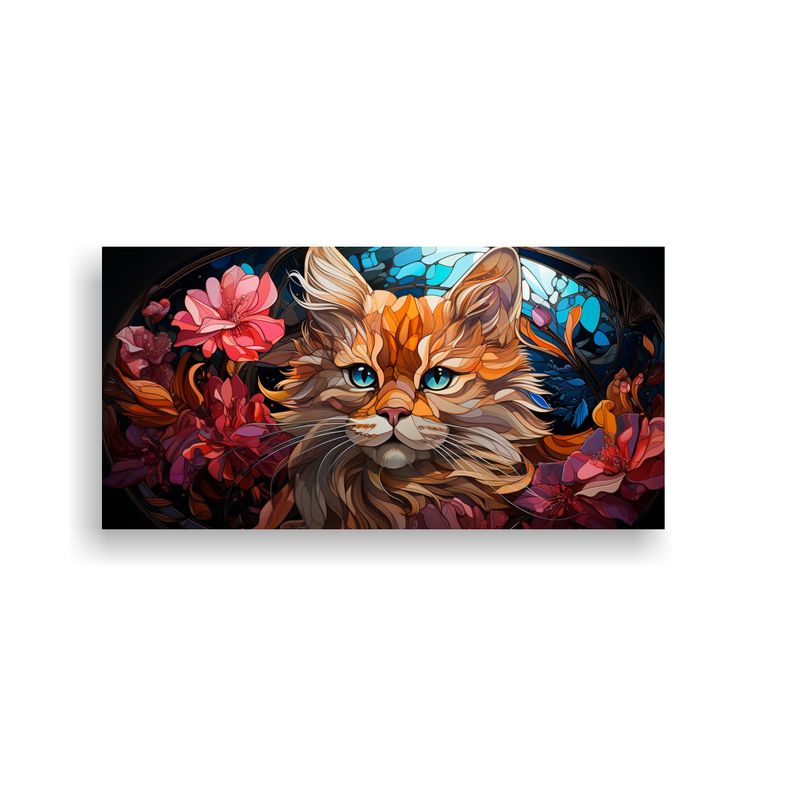 GENERICO - Pinturas Decorativas De Gatos Sonrientes En 80x40 Cm