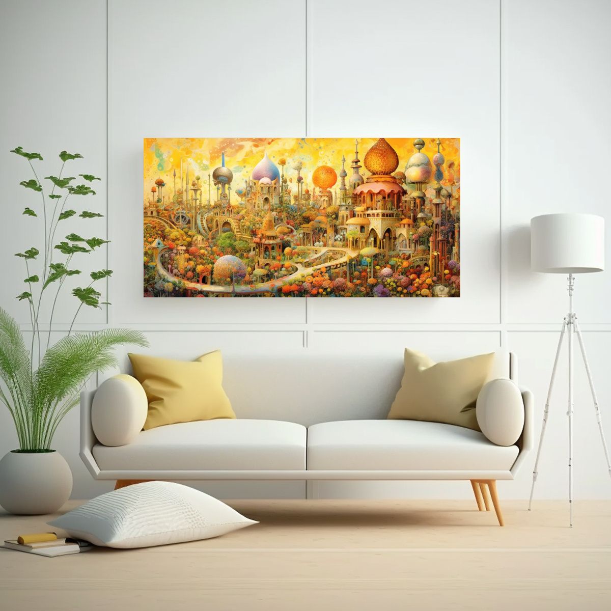 GENERICO - Dibujo De Tinta Colorida Abstracto De Hada 100x50 Cm