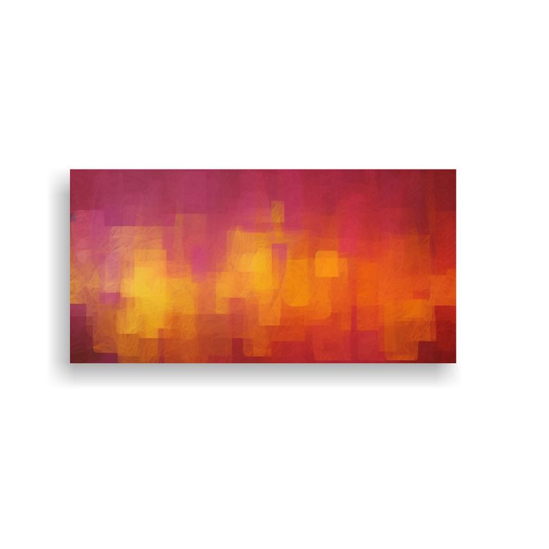 GENERICO - Cuadro Moderno Vida Abstracto Colorido Patrón 60x30 Cm