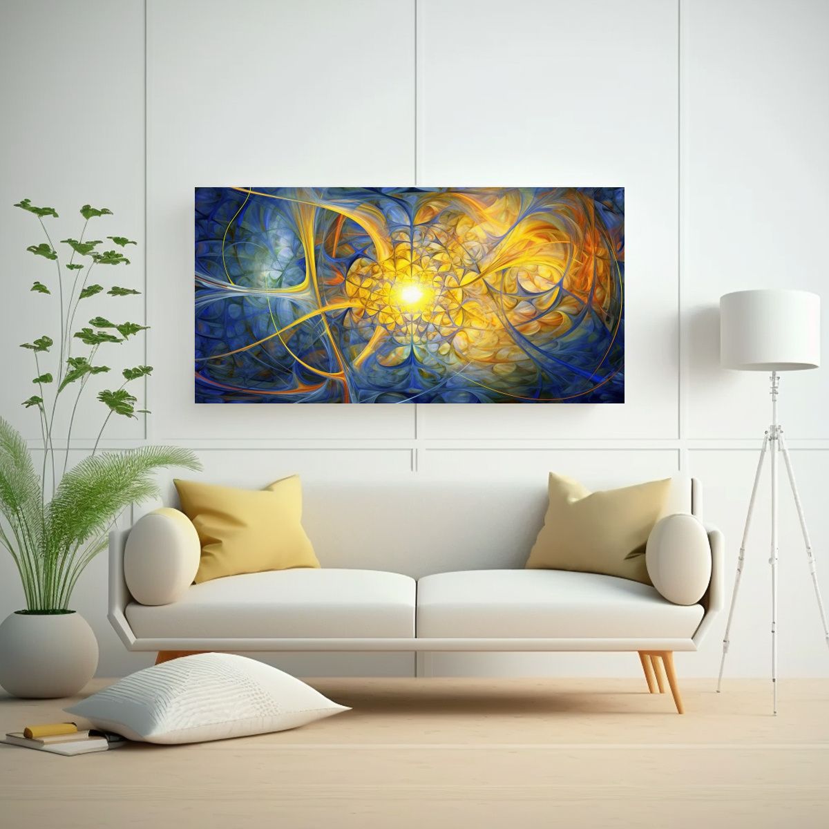 GENERICO - Pinturas Abstractas Culturales De Campos 100x50 Cm