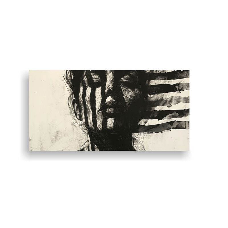 GENERICO - Pintura Decorativa De Arte Temático De Retrato 80x40 Cm