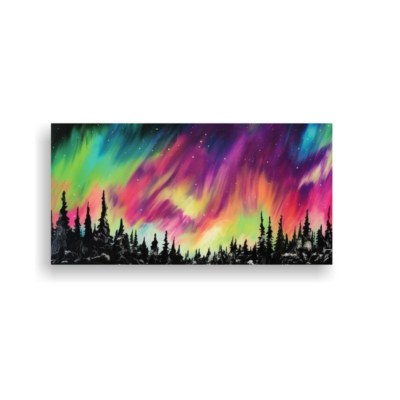 GENERICO - Pinturas De Pared Estilo Andy Warhol Aurora Boreal 100x50 Cm
