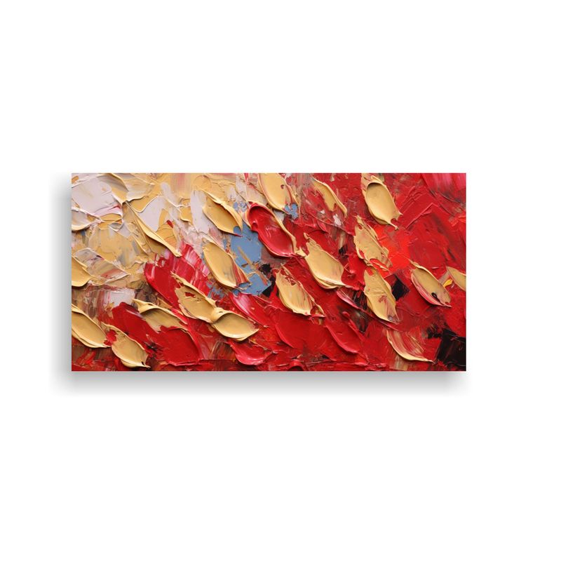 GENERICO - Pintura Abstracta En Estilo óleo Con Textura 100x50 Cm