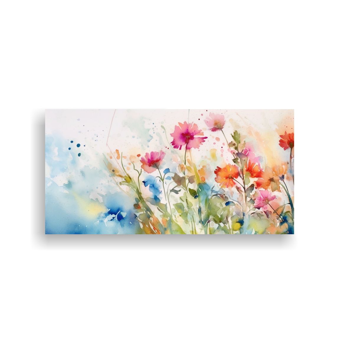 GENERICO - Cuadros Decorativos Abstractos De Acuarela Con 80x40 Cm