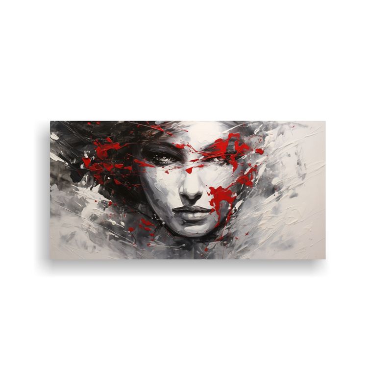 GENERICO - Pinturas De Decoración Con Contornos Faciales De 80x40 Cm