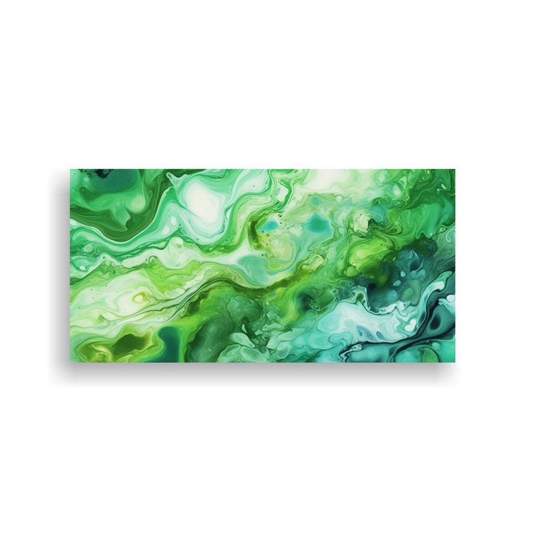 GENERICO - Fondo Acuarela Verde Enigmático Para Cuadros 60x30 Cm