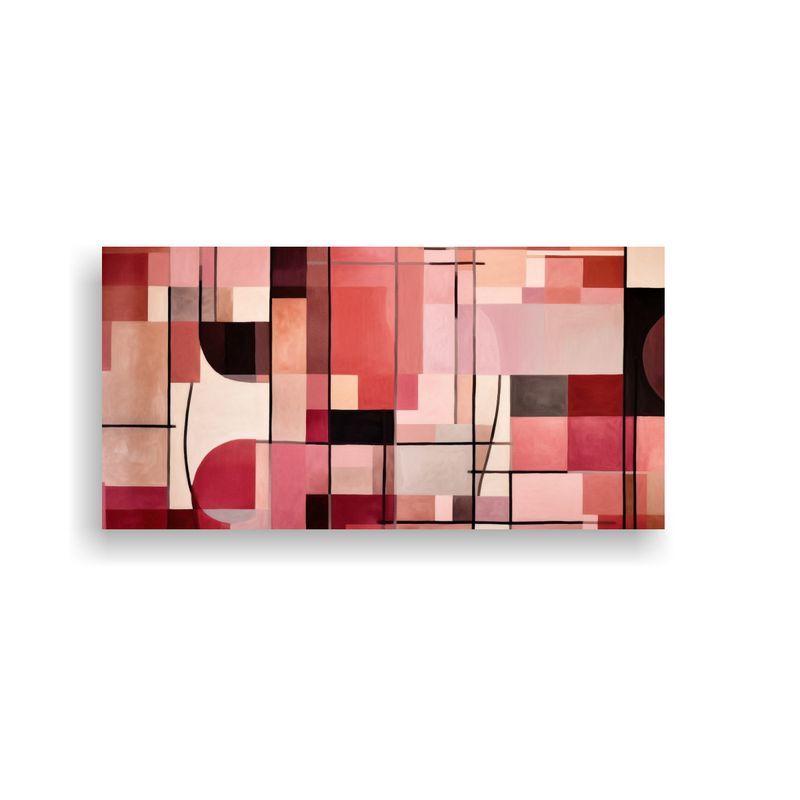 GENERICO - Tapete Rosa Claro Rosa Oscuro Beige Con 100x50 Cm