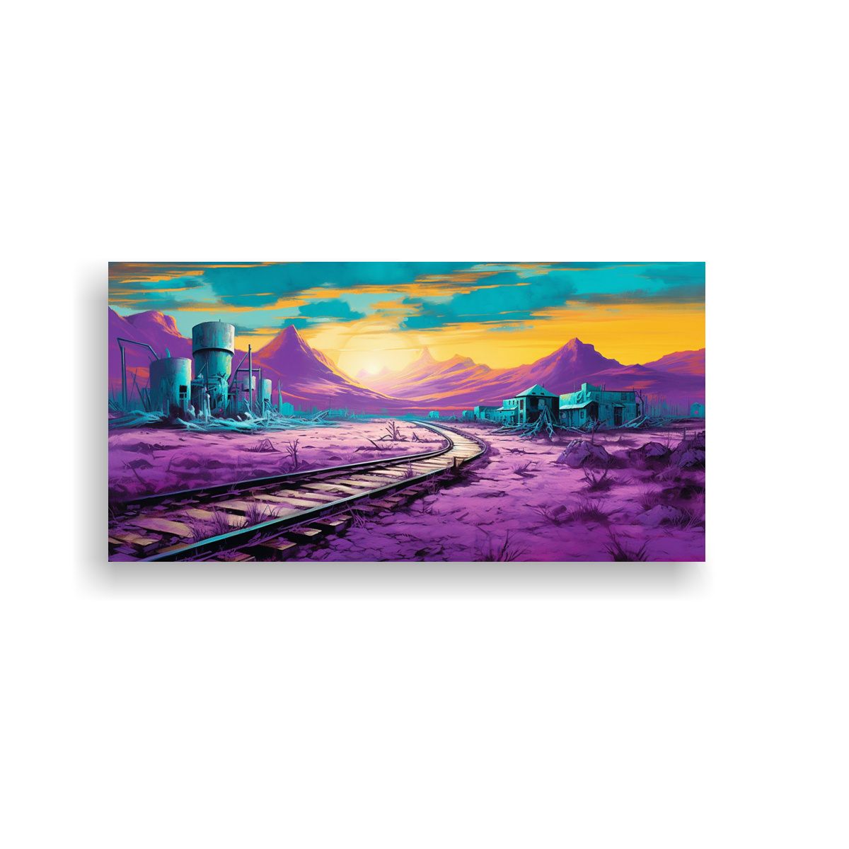 GENERICO - Pinturas Decorativas Púrpuras Originales Para 100x50 Cm