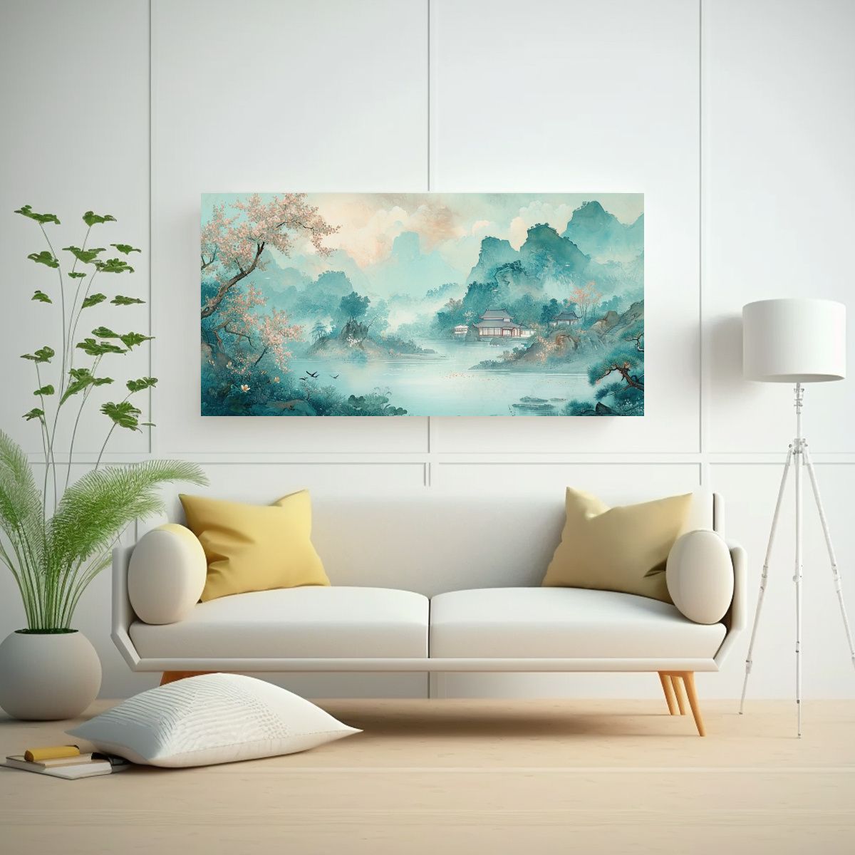 GENERICO - Lienzo De Tela Dibujo Linda The Chin Decorativo 100x50 Cm