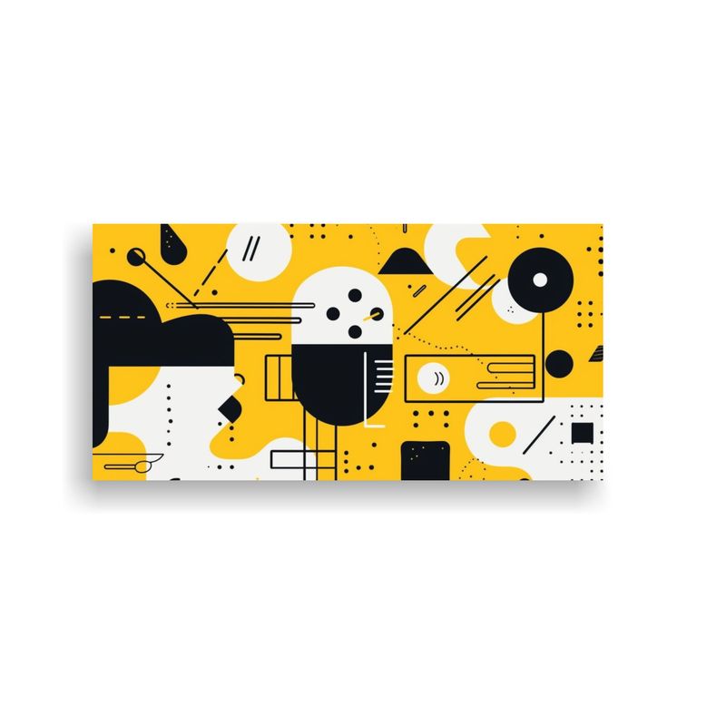 GENERICO - Cuadros Decorativos Con Formas Geométricas 80x40 Cm