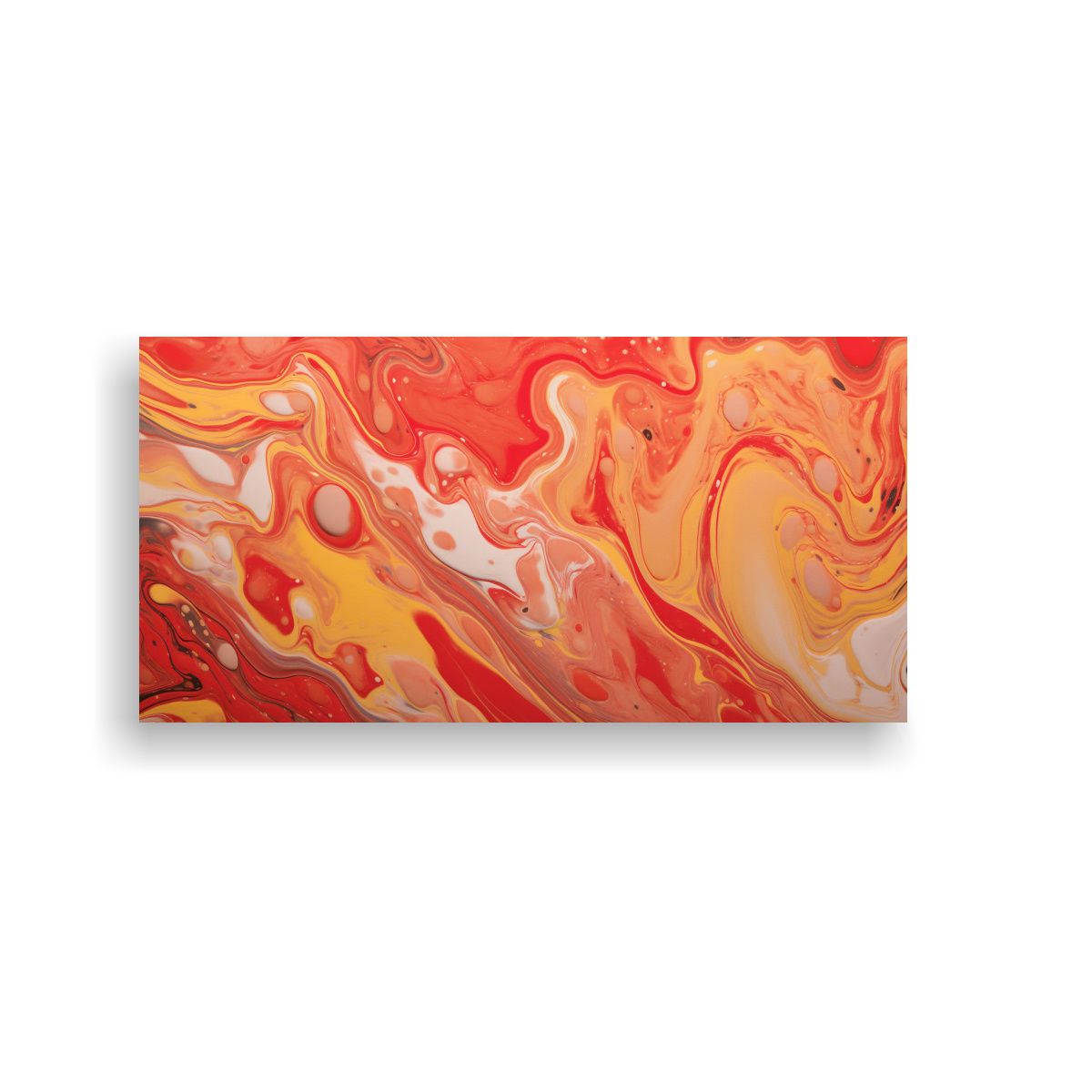 GENERICO - Fondo Mármol Líquido Textura Roja Arte 80x40 Cm