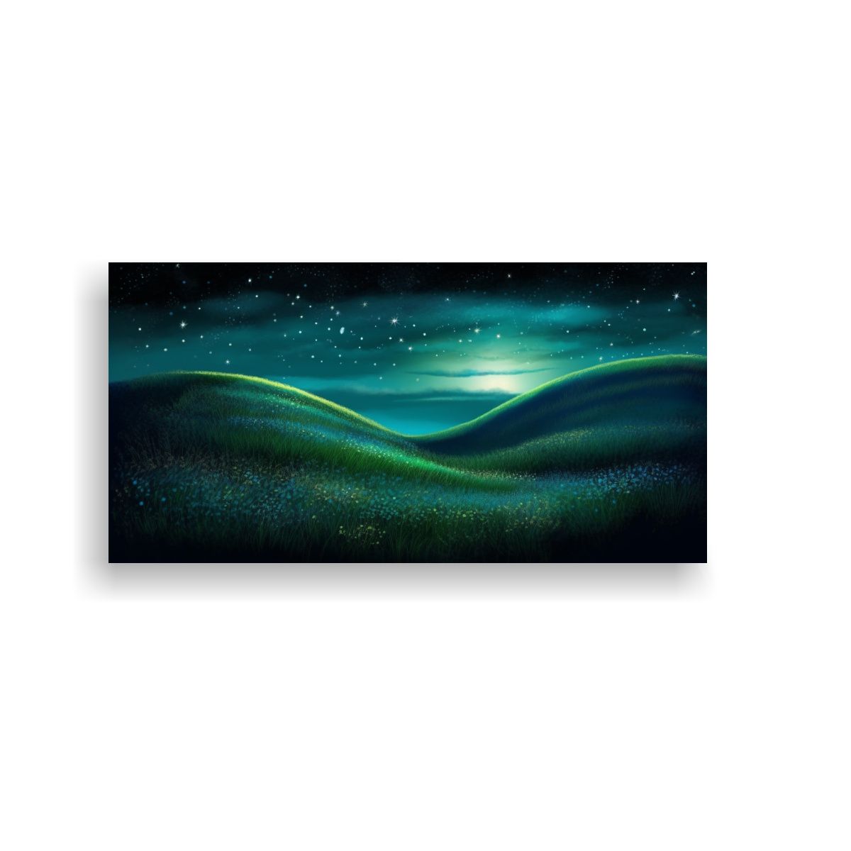 GENERICO - Pintura Lienzo Vintage Para Cuarto Noche 60x30 Cm