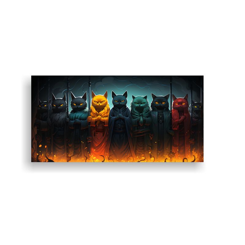 GENERICO - Pinturas Decorativas De Gatos En Relieve Con 60x30 Cm