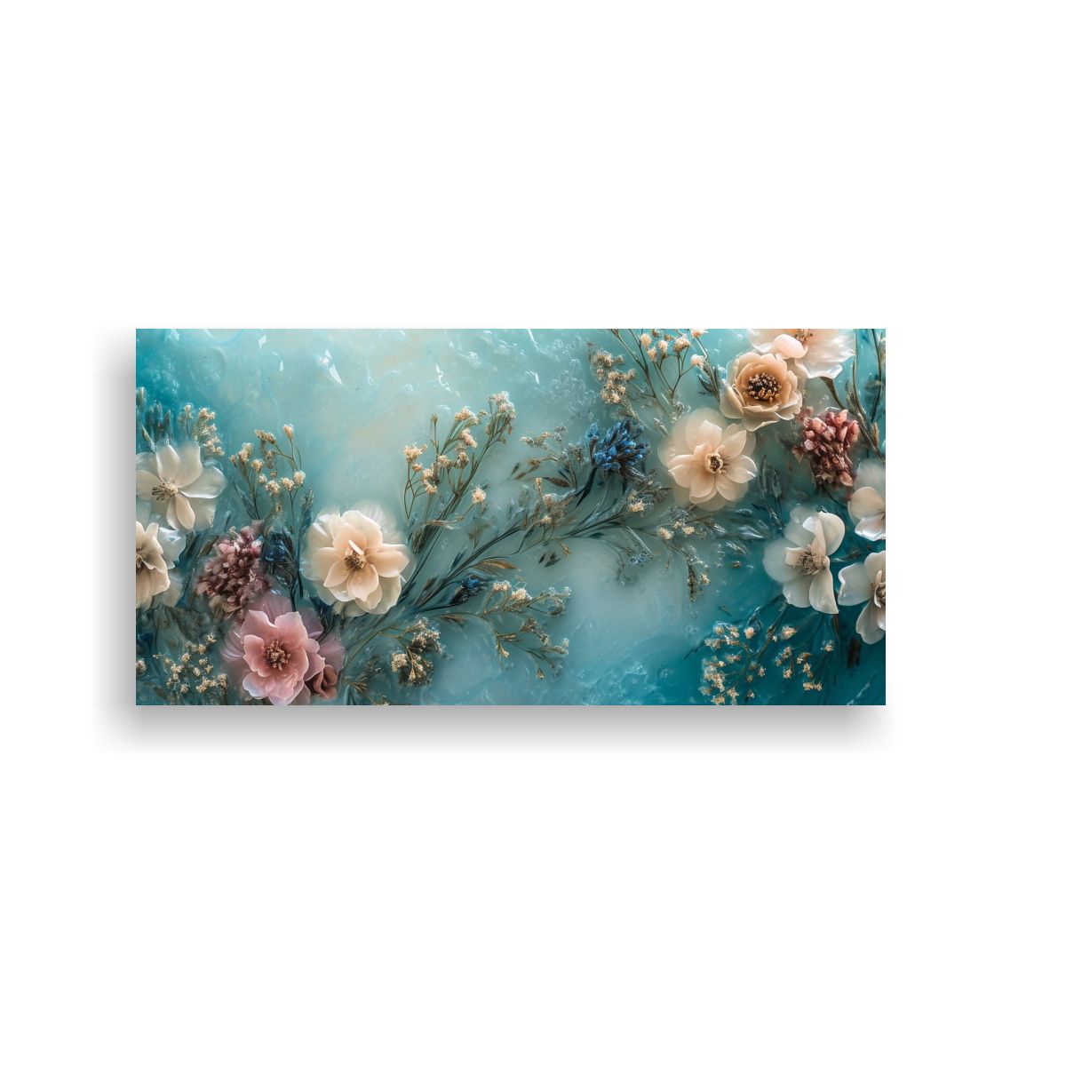 GENERICO - Arte De Pared Moderno: Panel De Resina Epoxi Con 80x40 Cm