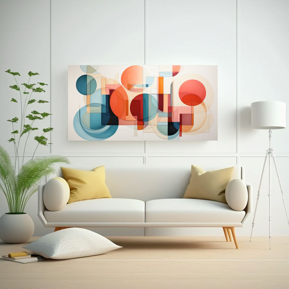 GENERICO - Pinturas Decorativas Abstractas En Lienzo Con 60x30 Cm