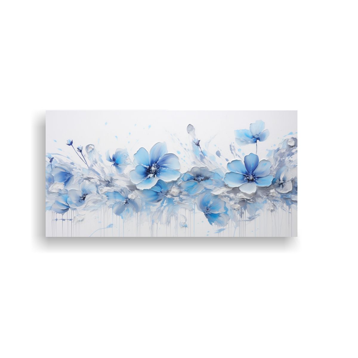 GENERICO - Pintura Acrílica Linda De Colores Sobre Fondo 60x30 Cm