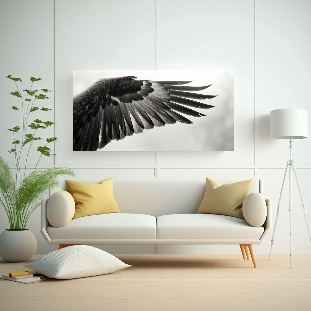 GENERICO - Pinturas Decorativas En Blanco Y Negro De 60x30 Cm