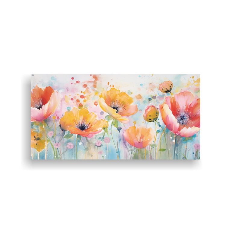 GENERICO - Pinturas Decorativas De Flores En Estilo Pastel 60x30 Cm