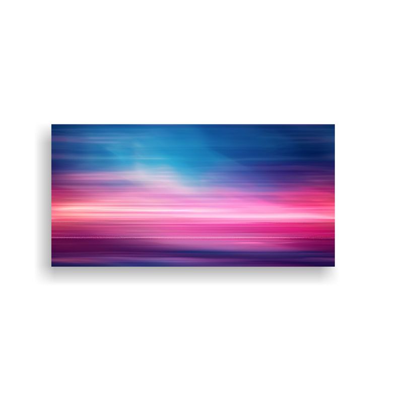 GENERICO - Cuadro Moderno Tonos Aurora Líneas Energéticas 80x40 Cm