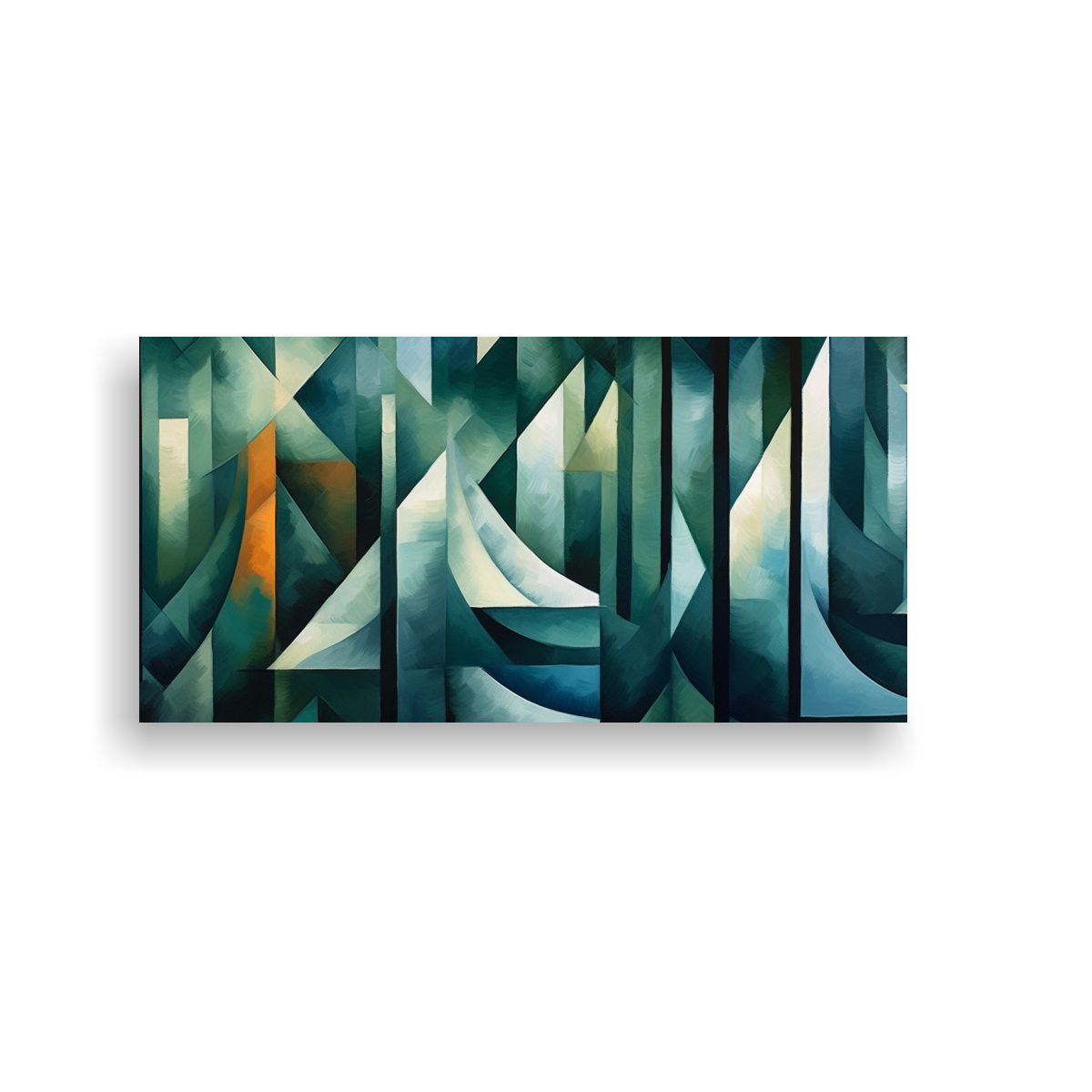 GENERICO - Pintura De Pared Bosque De Coníferas En Estilo 100x50 Cm