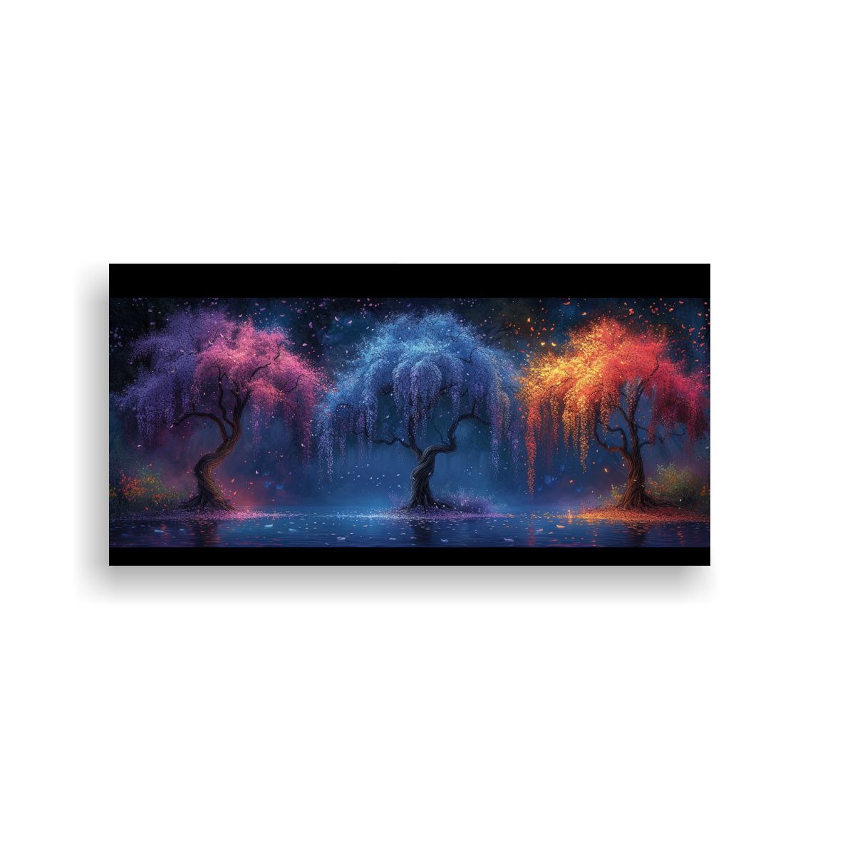 GENERICO - Tres Diseños De Arte Gráfico En Canva Para 100x50 Cm