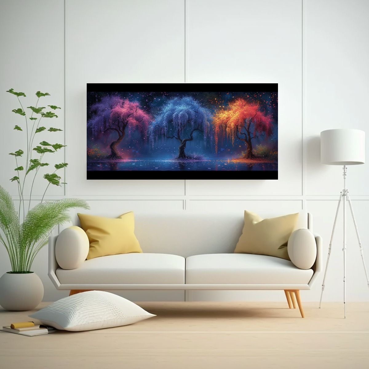 GENERICO - Tres Diseños De Arte Gráfico En Canva Para 100x50 Cm