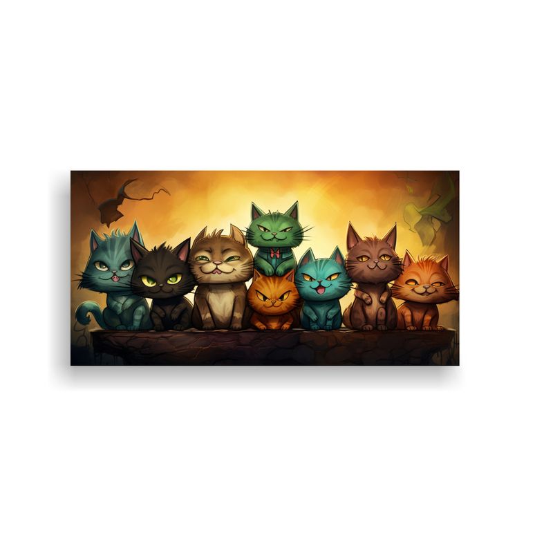 GENERICO - Pinturas Decorativas De Lienzo Con Muchos Colores 60x30 Cm