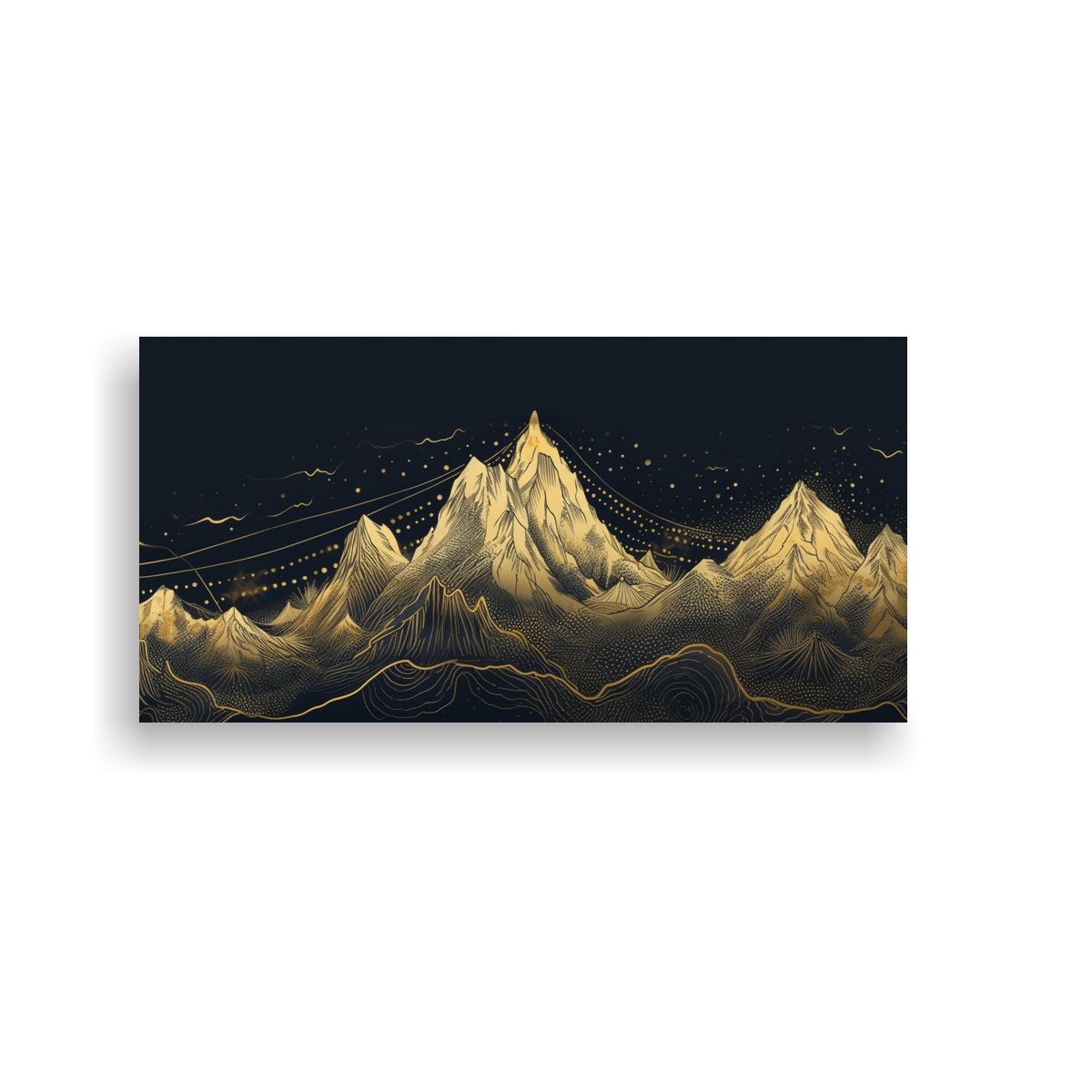 GENERICO - Pinturas Decorativas Con Estética Oriental De 80x40 Cm