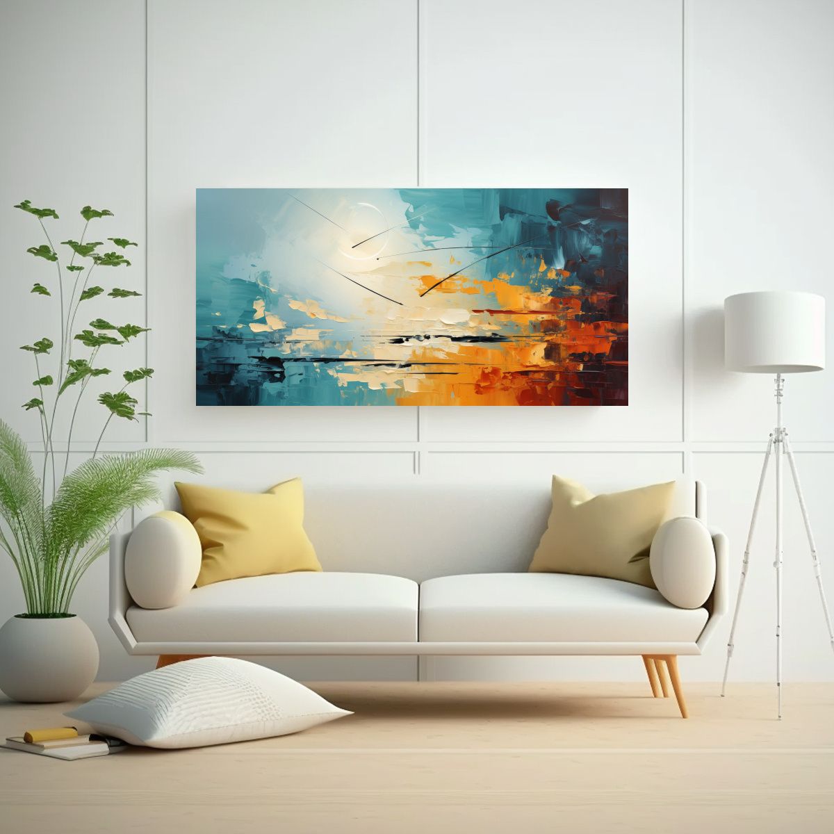 GENERICO - Cuadro Decorativo Temática Año Nuevo Estilo 100x50 Cm