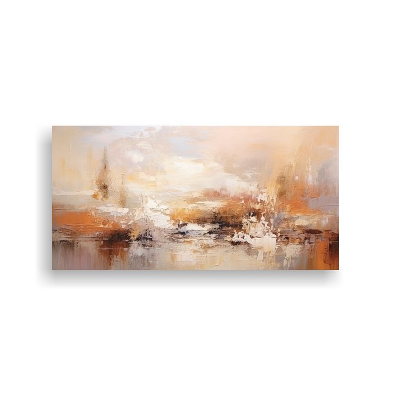 GENERICO - Cuadro Abstracto Artesanal En Estilo óleo 80x40 Cm