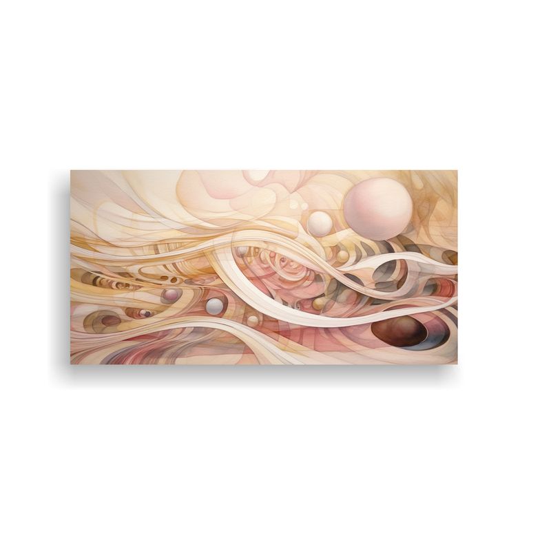 GENERICO - Pintura Acuarela Delicada En Blanco Para 60x30 Cm