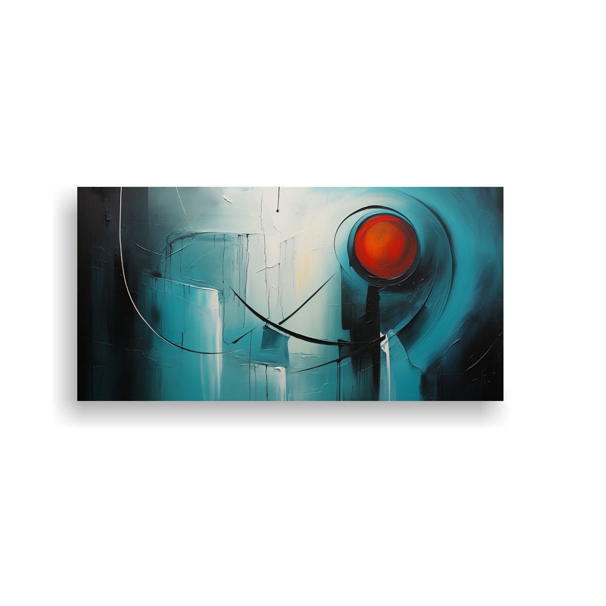 GENERICO - Pinturas Abstractas Luminosas Para Decoración De 80x40 Cm