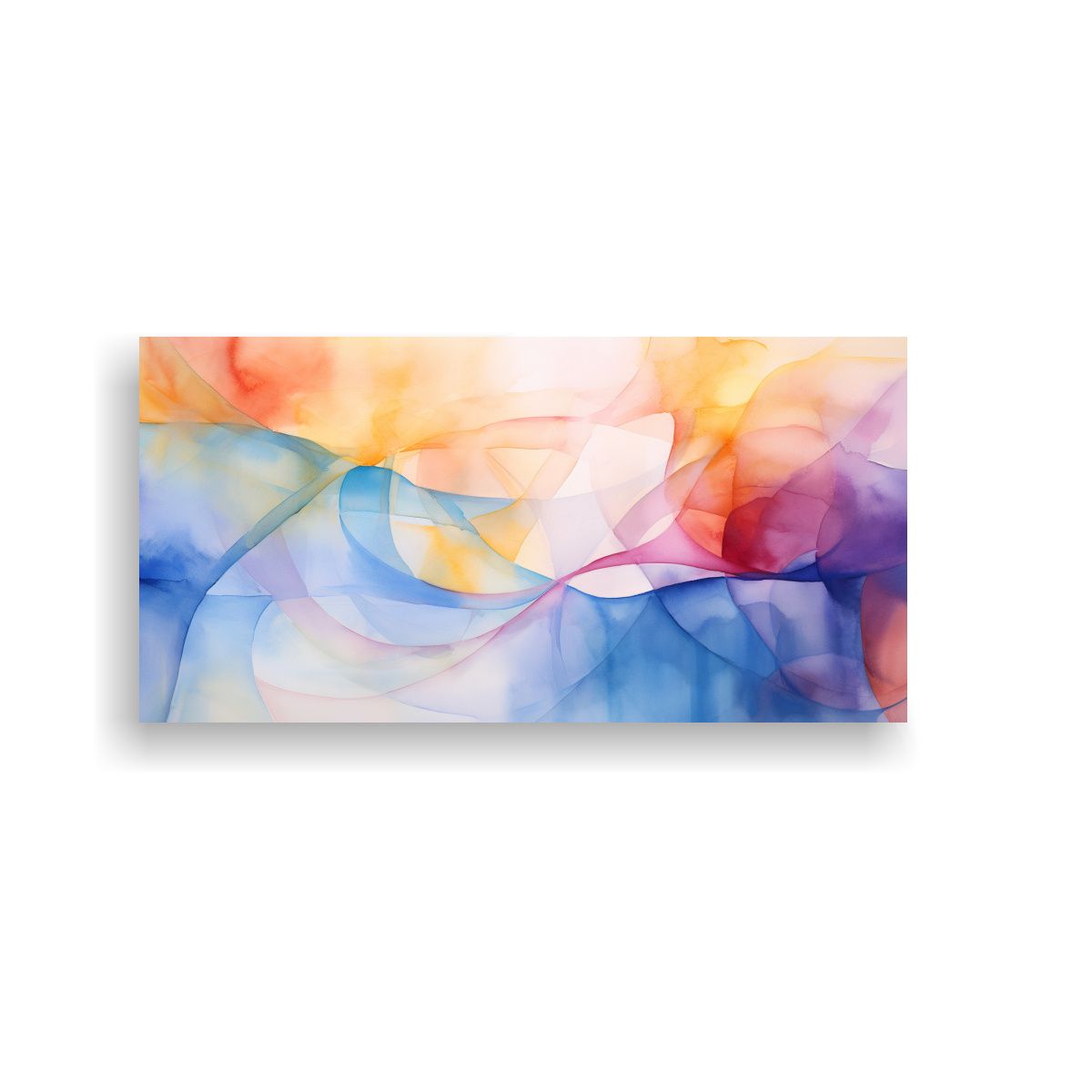 GENERICO - Cuadro Abstracto Inspirado En La Naturaleza 60x30 Cm