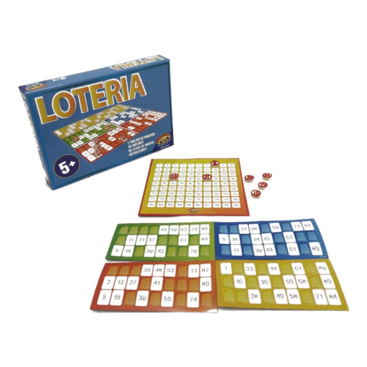 TOYNG - Juego De Mesa 48 Cartones Fichas De Madera - Toyng