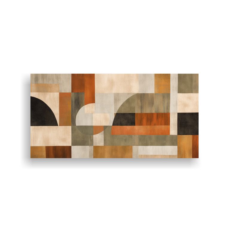 GENERICO - Pinturas Abstractas Modernas Geométricas Con 100x50 Cm