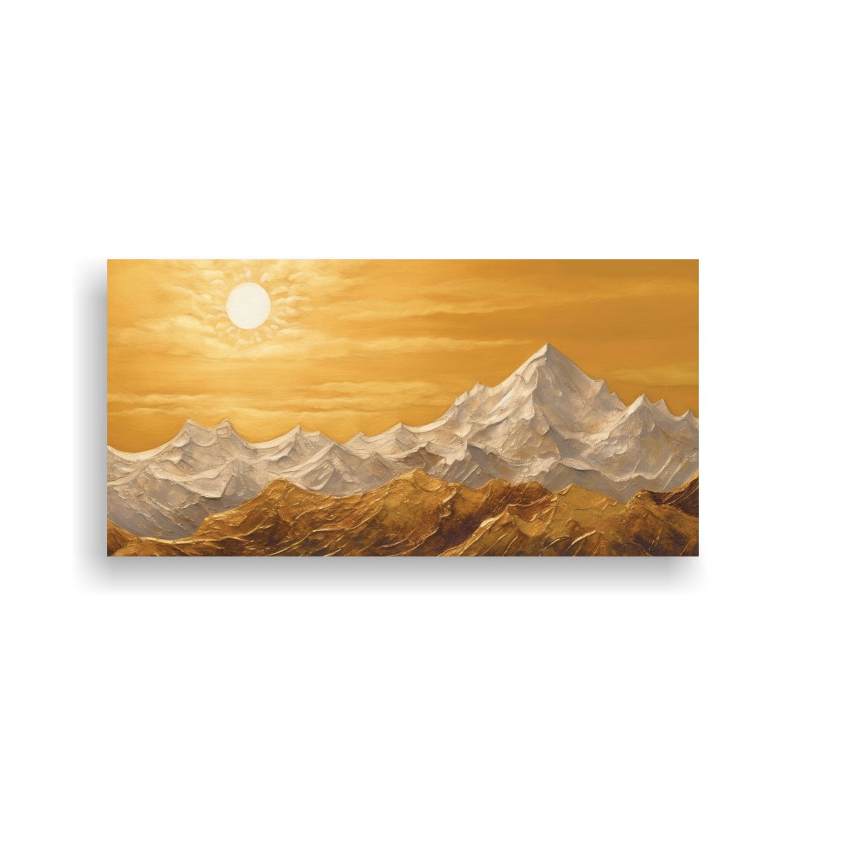 GENERICO - Pintura Paisajística De Cuarto Con Luz Dorada 80x40 Cm