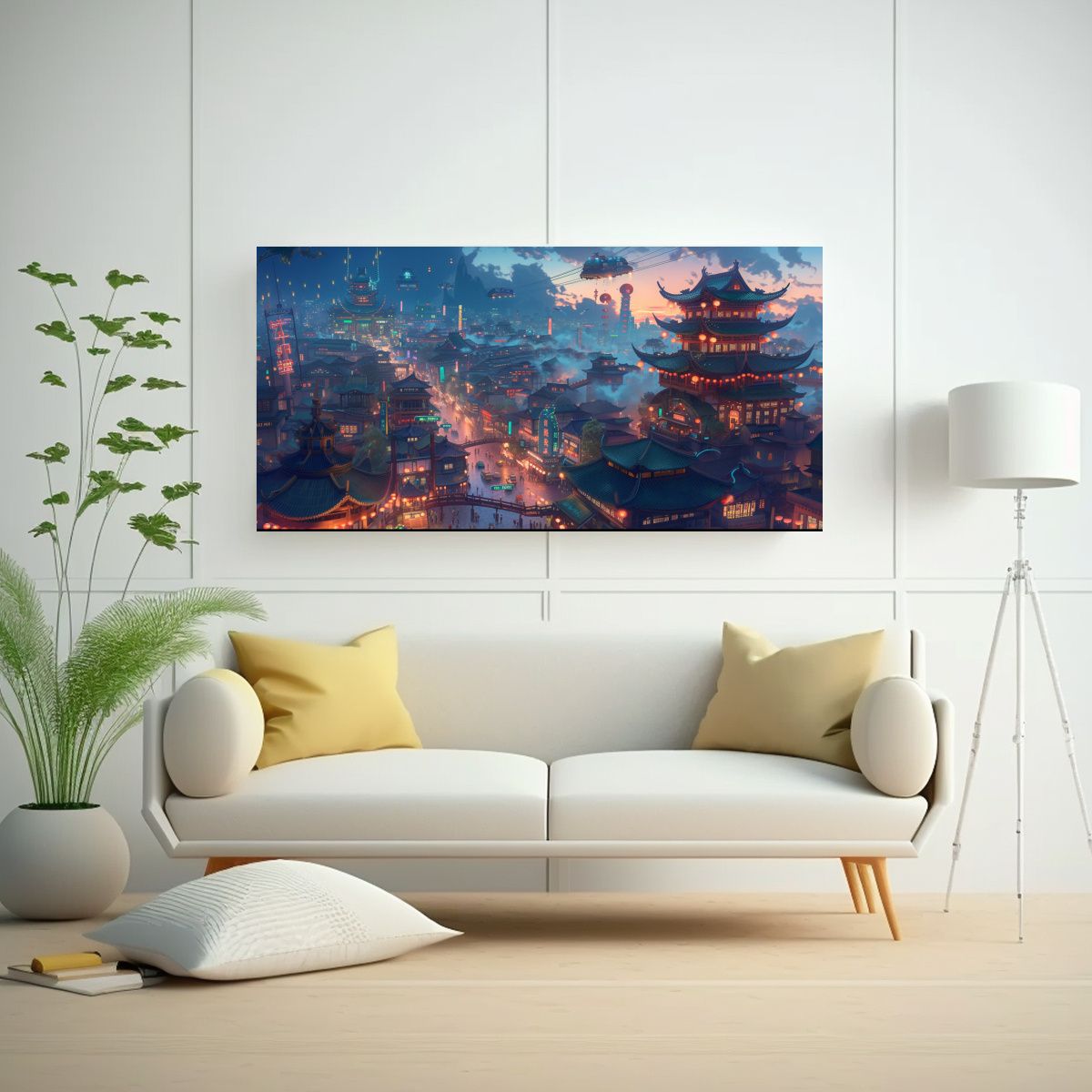 GENERICO - Arte De Decoración Vista Desde Arriba Con 60x30 Cm