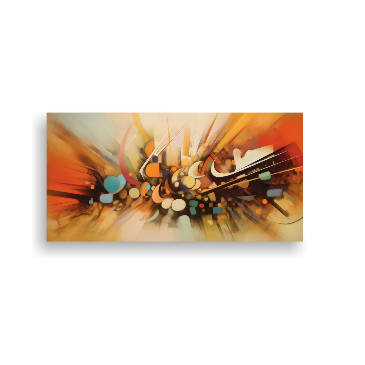 GENERICO - Cuadro De Arte Callejero Abstracto James 80x40 Cm