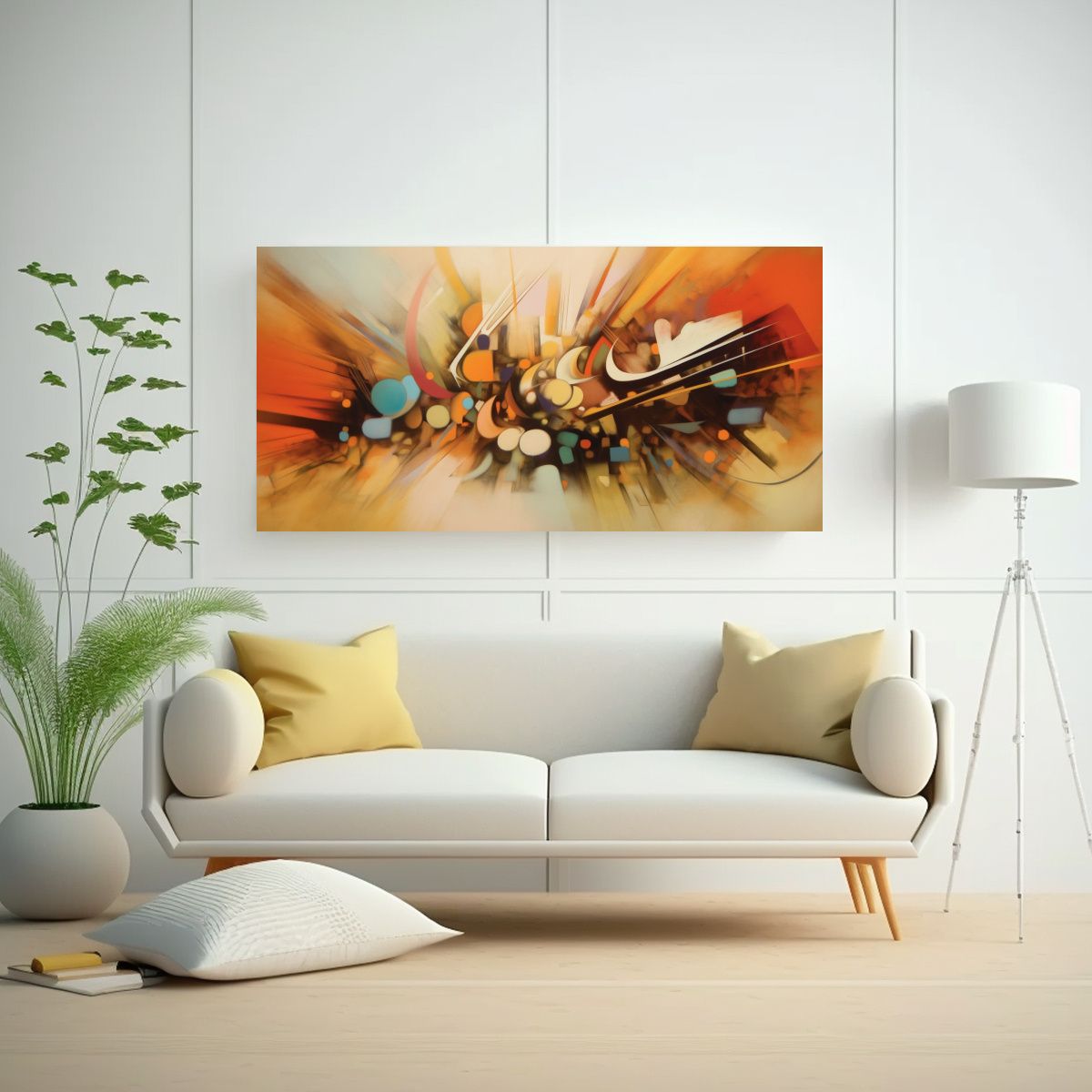 GENERICO - Cuadro De Arte Callejero Abstracto James 100x50 Cm