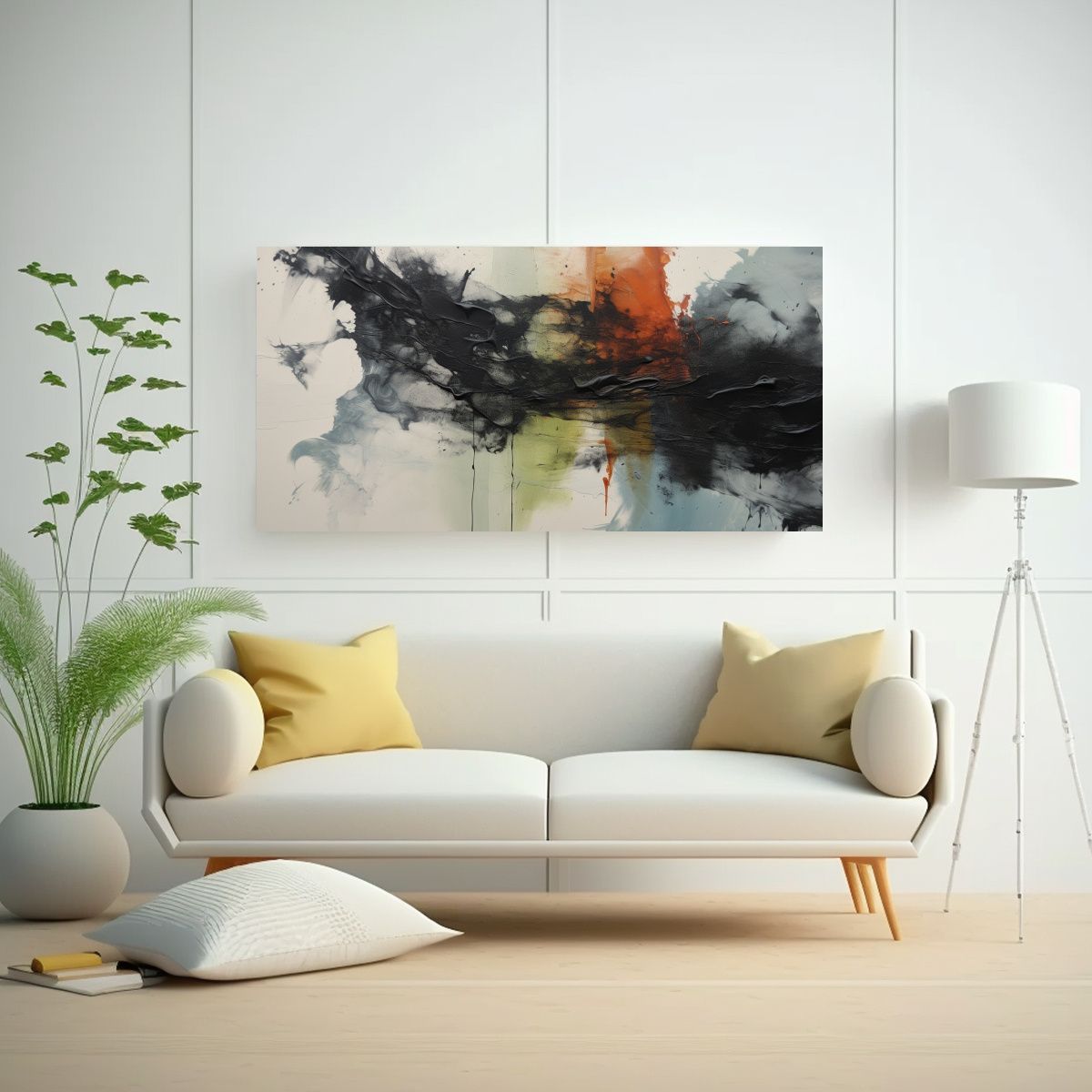 GENERICO - Pintura Moderna Armonía De Colores Con 100x50 Cm