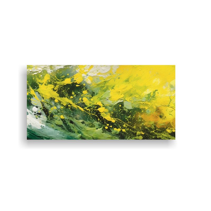 GENERICO - Cuadro De Pared Vanguardia Único Amarillo Y 100x50 Cm