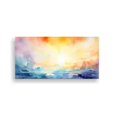 GENERICO - Pinturas Decorativas De Rayos De Sol Resistente 80x40 Cm