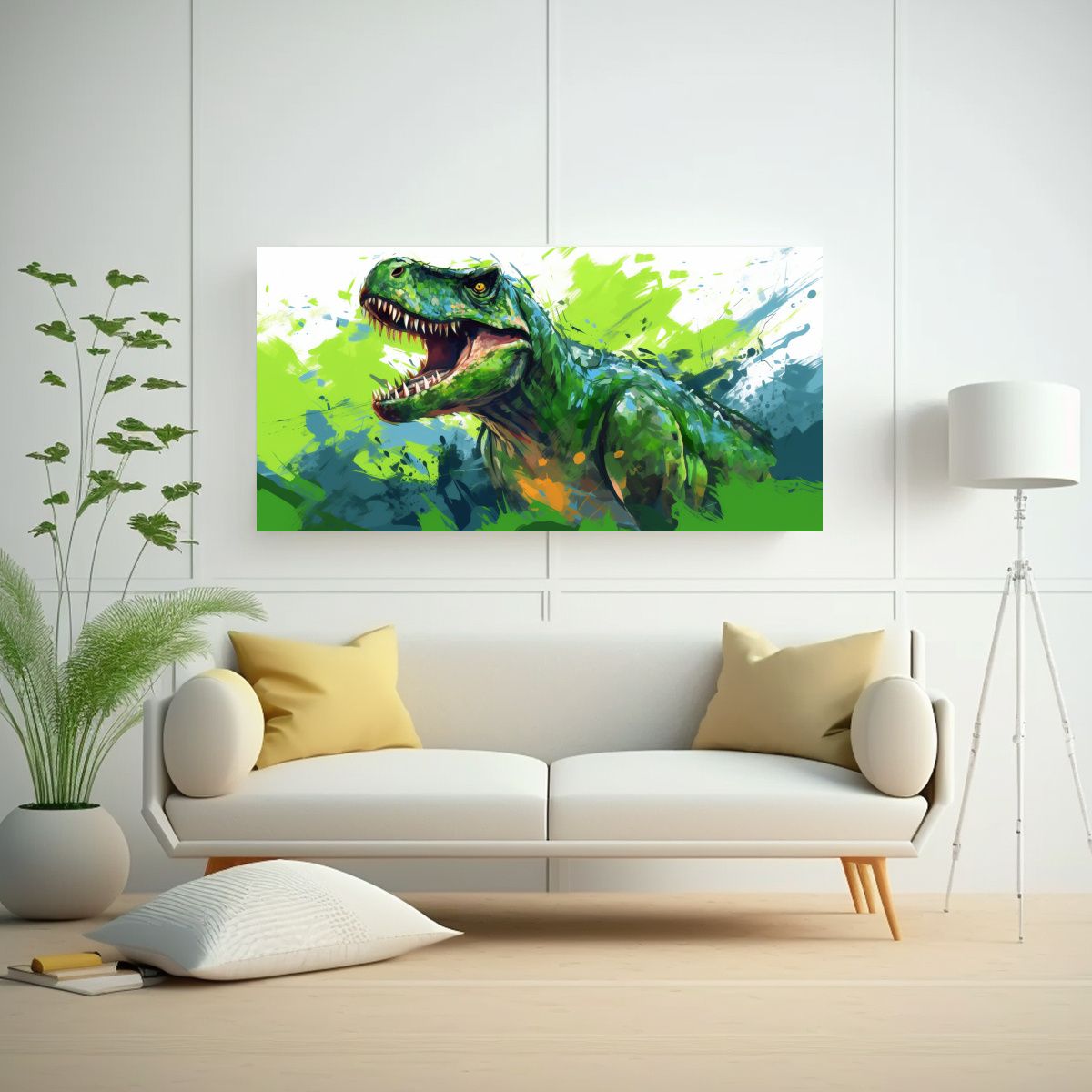 GENERICO - Pinturas Decorativas De Dinosaurios Legendarios 100x50 Cm
