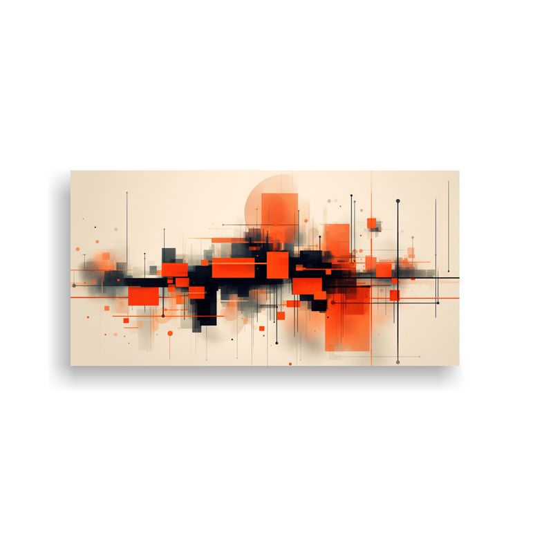 GENERICO - Cuadro Colores Mágico Arquitectura Ciudad 60x30 Cm