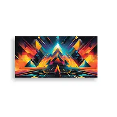 GENERICO - Cuadros Decorativos Retro Futurismo Atrévete Al 60x30 Cm