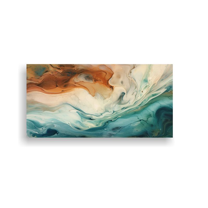 GENERICO - Lienzo De Tela Abstracta Moderno Para Decoración 100x50 Cm