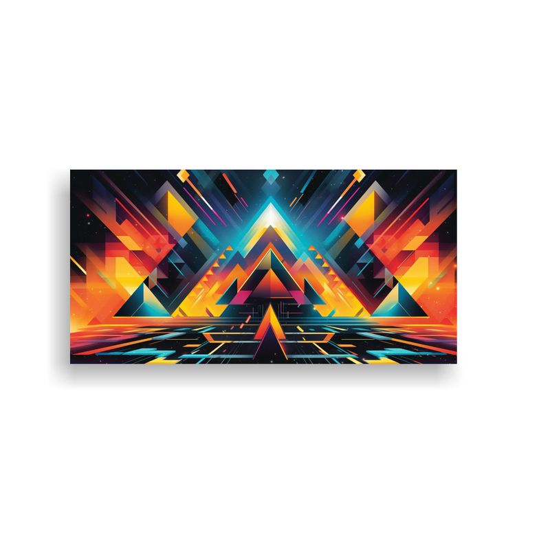 GENERICO - Cuadros Decorativos Retro Futurismo Atrévete Al 80x40 Cm